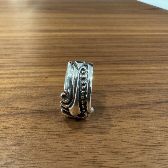 Bill Wall Leather Large Spoon Ring - Picture 6 of 6